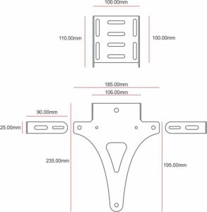C-racer NUNP1 rendszámtartó Rendszámtartó 2