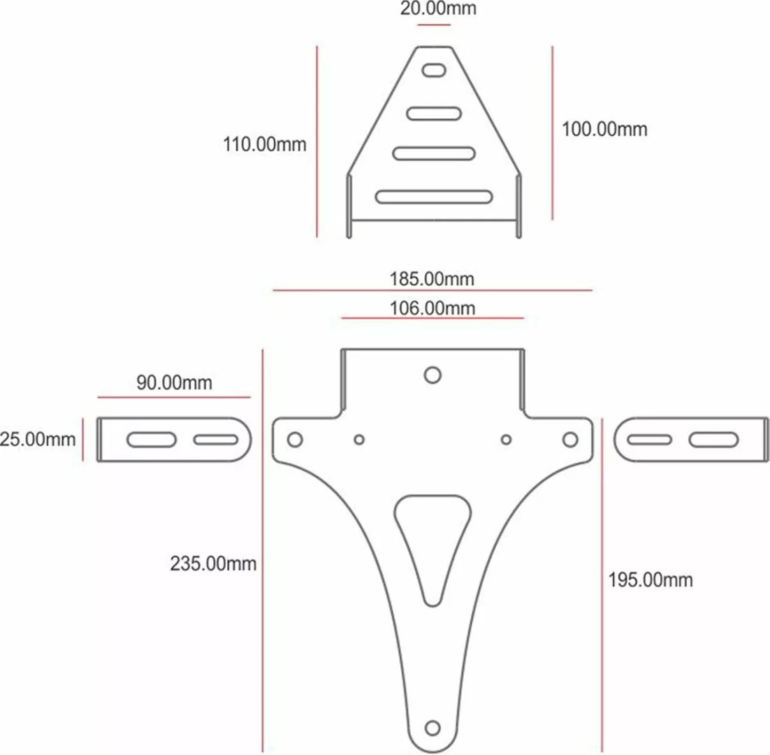 C-racer NUNP2 rendszámtartó Rendszámtartó 2