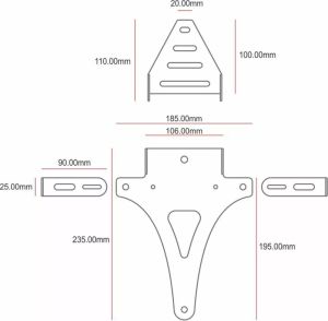C-racer NUNP2 rendszámtartó Rendszámtartó 2