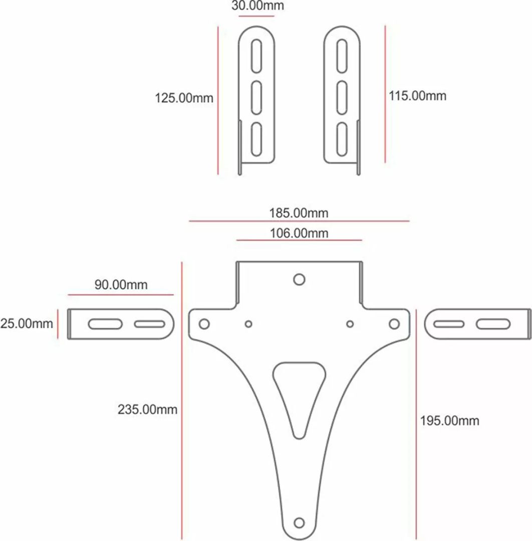 C-racer NUNP3 rendszámtartó Rendszámtartó 2