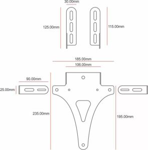 C-racer NUNP3 rendszámtartó Rendszámtartó 2