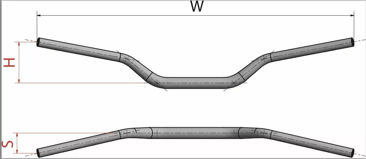 Neken STR-LOW-WH-BL Oversize utcai kormány Kormány 1