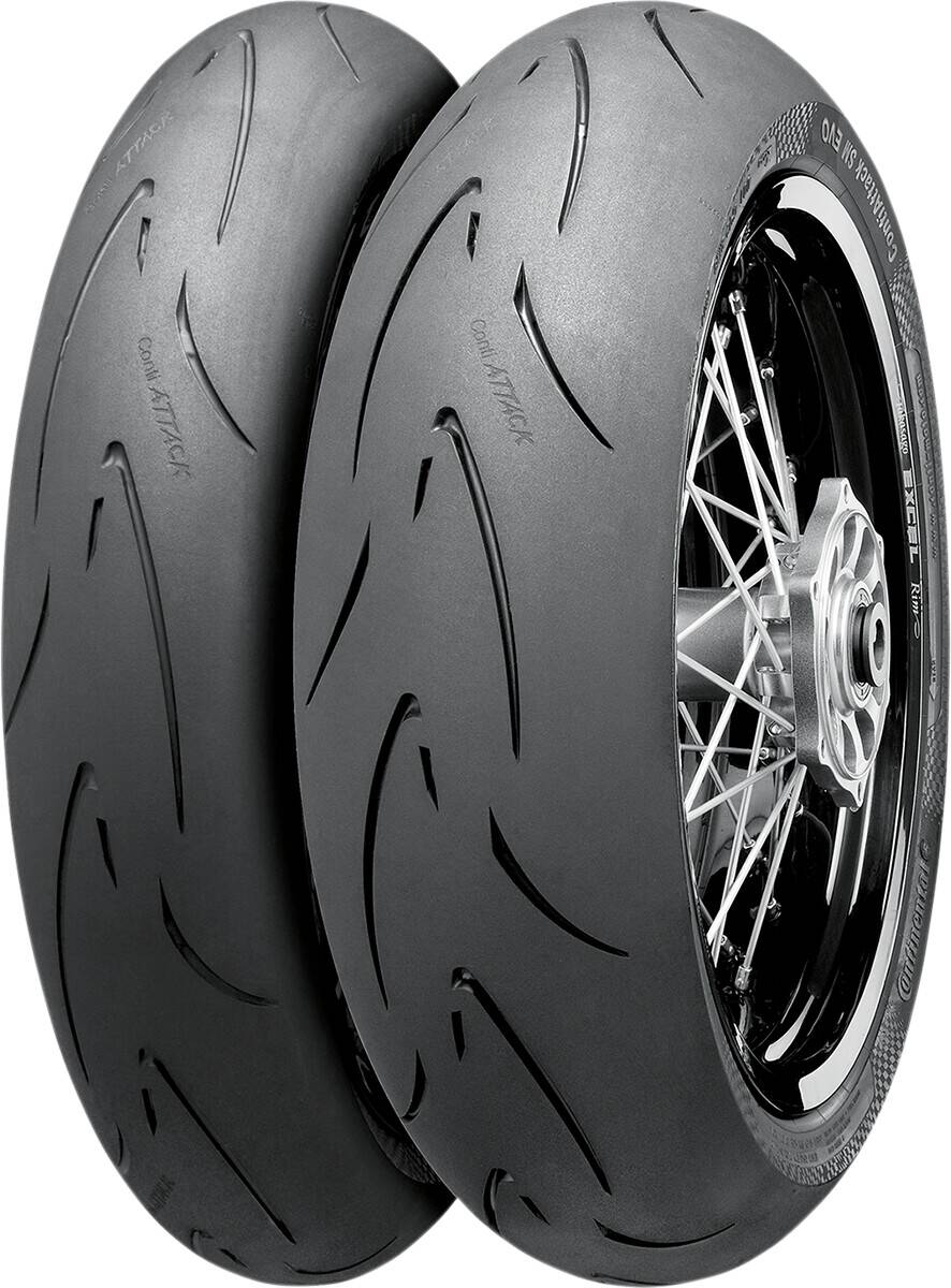 Continental gumiabroncs Continental támadás SM EVO hátsó 140/70R17 66H TL Motorkerékpár gumiabroncs 0