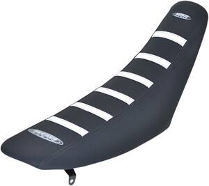 Sdg ülés takaró 6 borda GRIPPER fehér RIBS/BLACK TOP/BLACK oldalon RMZ450 Üléspárna, üléshuzat, univerzális ülés