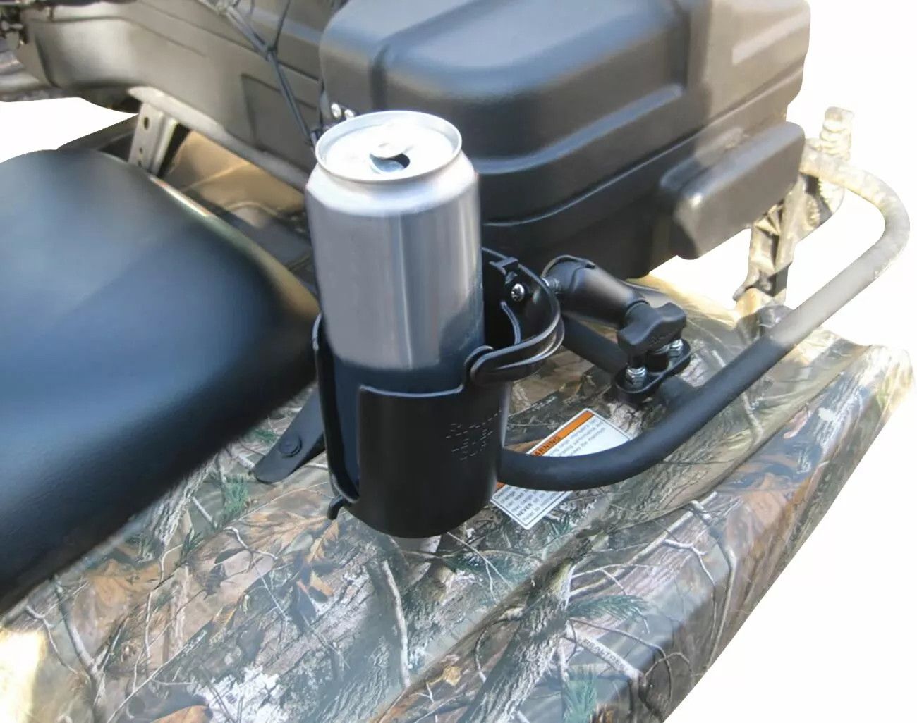 RAM MOUNT RAM-B-132RU RAM® kormánysín rögzítő U-csavaros alappal, Level Cup™ italtartóval és Koozie-val Kameratartó, GPS tartó, telefontartó 1