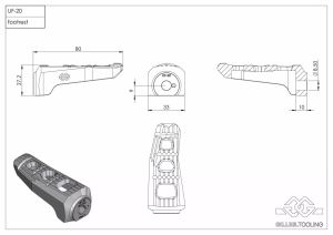 Gilles tooling RGK-670-UF20-SET-S UF20 Lábtartó Lábtartó és lábtartó alkatrészek 5
