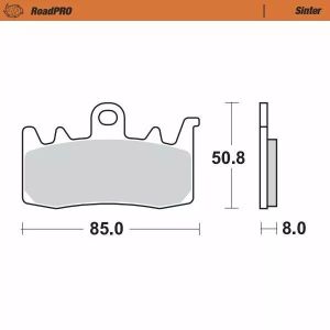 Moto-master 408001 RoadPRO Sinder fékbetét elöl Fékbetét