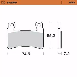 Moto-master 405001 RoadPRO Sinder fékbetét elöl Fékbetét