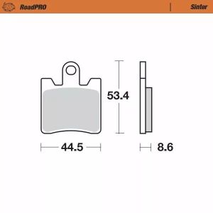 Moto-master 405301 RoadPRO Sinder fékbetét elöl Fékbetét