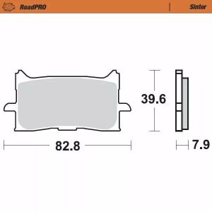 Moto-master 412701 RoadPRO Sinder fékbetét elöl Fékbetét