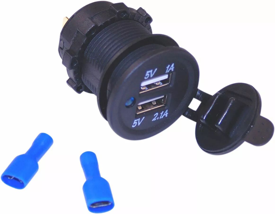 Namz NUSB-P02 Kettős USB táp/töltő port Elektromos alkatrészek  0