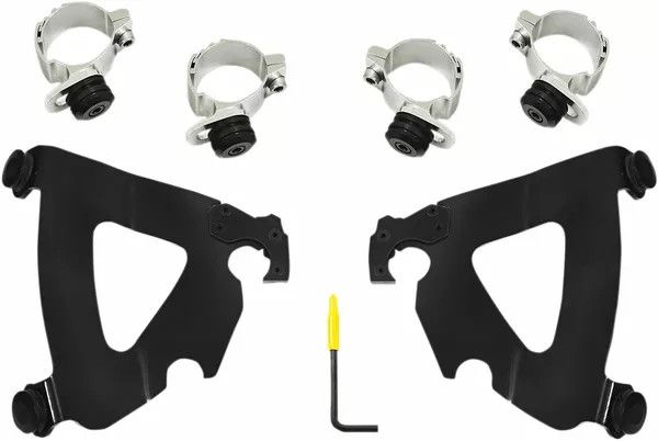 Memphis shades hd MEB2038 Road Warrior Trigger-Lock Mount készlet Szélvédő és karosszéria rögzítő alkatrész 0