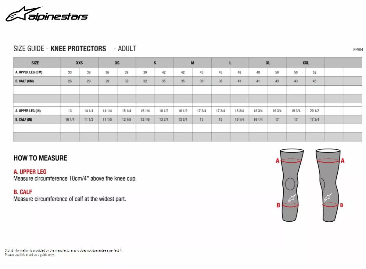 Alpinestars(mx) 6506219-10-SM Bionic Plus térdvédők Térdvédő 4
