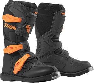 Thor ifjúsági Blitz XP S9Y OFFROAD csizma CHARCOAL/ORANGE 3 Off-road motoros csizma