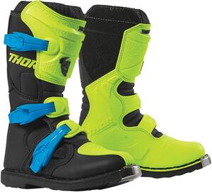 Thor ifjúsági Blitz XP S9Y OFFROAD csizma FLO ACID/BLACK 2 Off-road motoros csizma