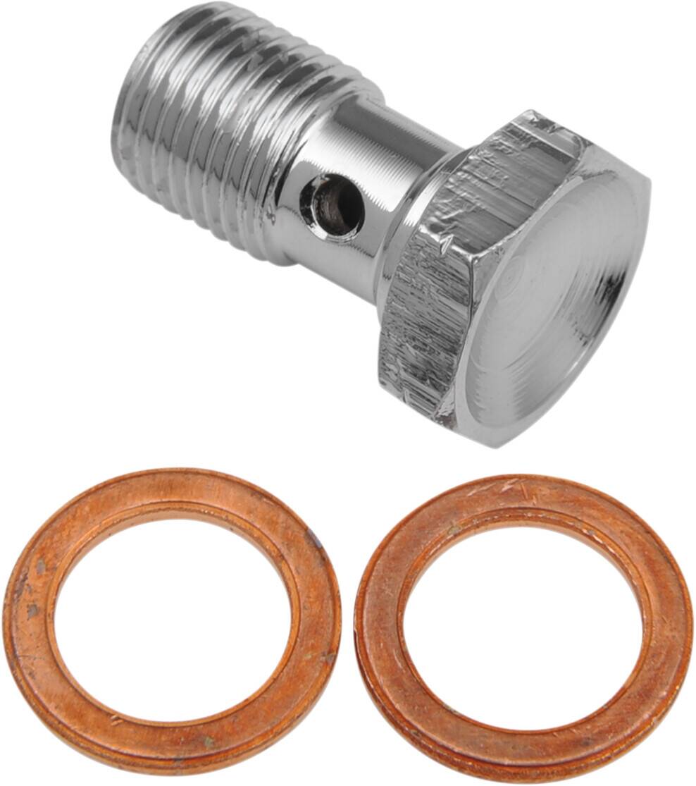 Goodridge egyetlen BANJO csavar rövid krómozott LENGHT 18,3mm M10X1,00 Fék és kuplung cső 0