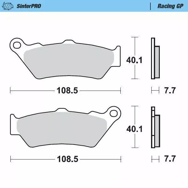 Moto-master 093112 Racing GP SinderPRO Offroad fékbetétek Fékbetét 0