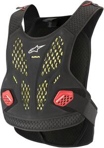 Alpinestars(mx) SEQUENCE OFFROAD mellkas védõ ANTHRACITE/RED M/L Gerincvédő, protektoring, protektormellény