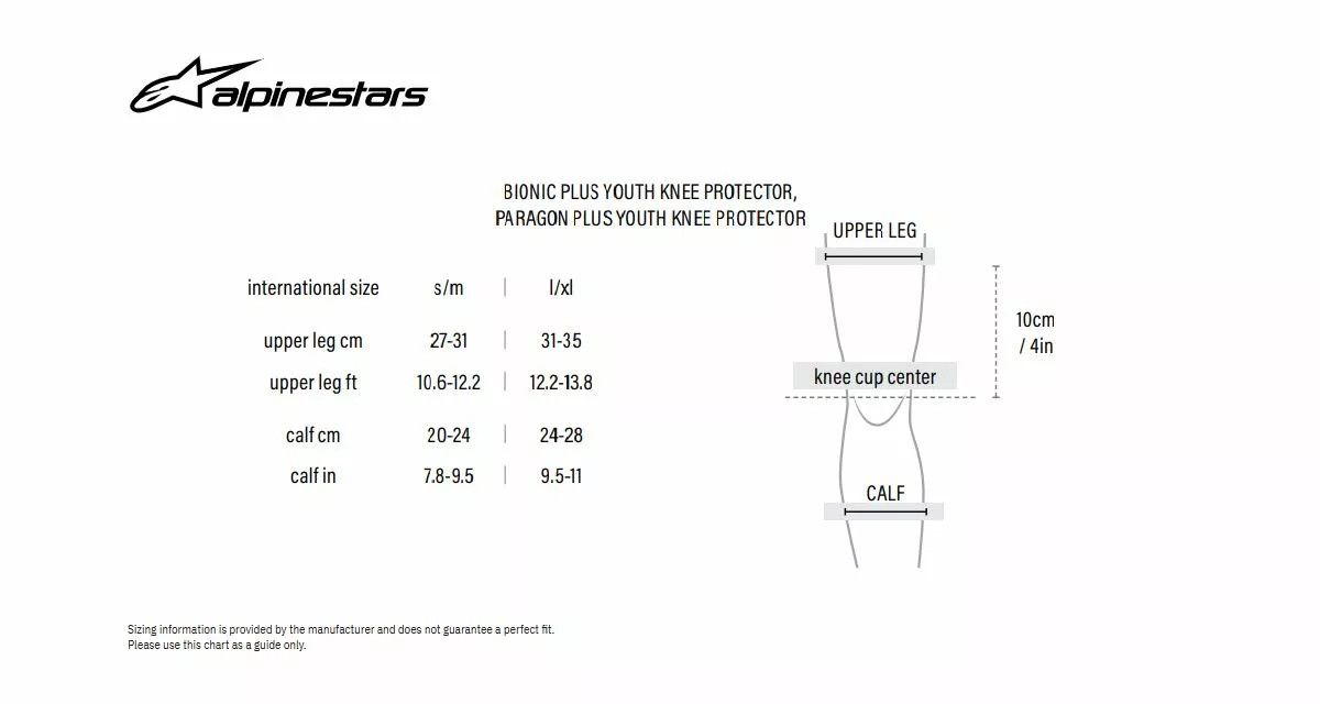 Alpinestars(mx) 6546219-10-LXL Ifjúsági Bionic Plus térdvédők Térdvédő 4
