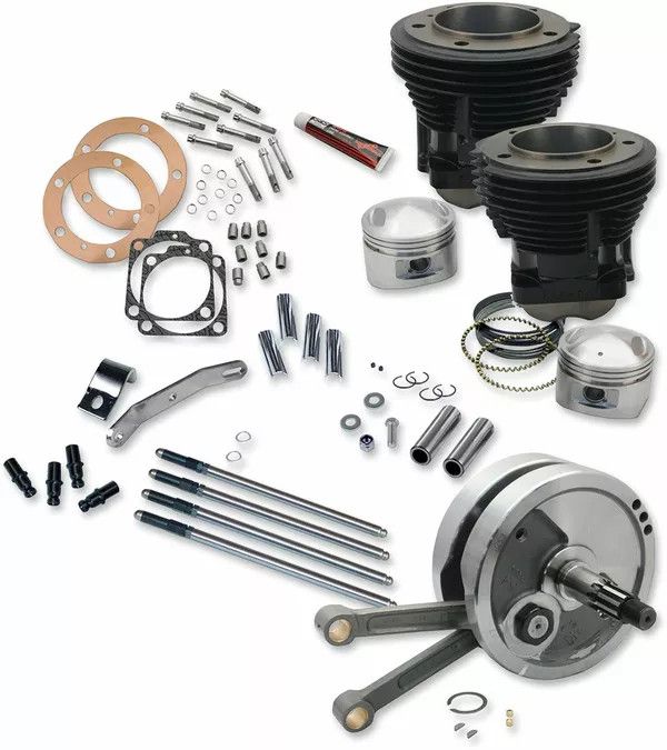 S&S CYCLE 91-9126 Sidewinder® Big Bore Stroker motor teljesítménykészlet Motorblokk felújító készlet 0
