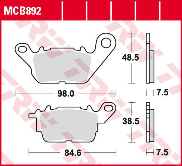 Trw MCB892 All Round kerámia fékbetétek Fékbetét 0