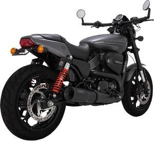 VANCE & HINES kipufogódob HI-OUTPUT SLIP-ON fekete Kipufogó dob - Slip On