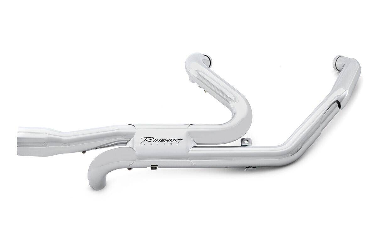 Rinehart racing leömlõ készlet SLIMLINE DUALS krómozott FOR M8 Kipufogó leömlők és összekötő csövek 0