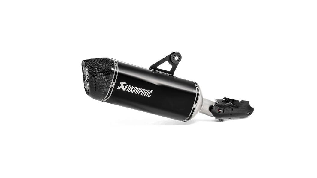 AKRAPOVIC SLIP-ON vonal kipufogódob fekete titán R1250GS Kipufogó dob - Slip On 0