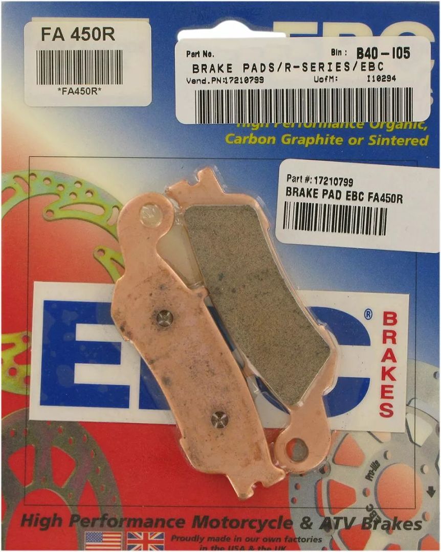 Ebc FA450R hosszú élettartamú szinterezett "R" Fékbetétek Fékbetét 1