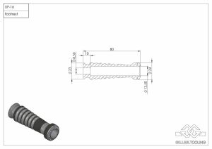 Gilles tooling RGK-300-UF16-SET-S UF16 sporttalp Lábtartó és lábtartó alkatrészek 3