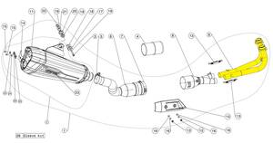 AKRAPOVIC leömlõ szett rozsdamentes acél Kipufogó