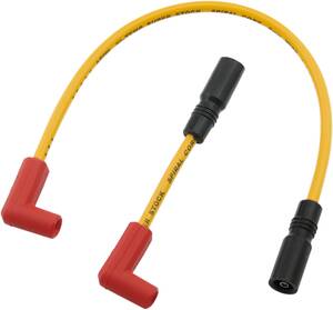 ACCEL szikra gyújtógyertya bowden SPIRAL core szett 8MM sárga Gyújtókábel, gyertyapipa
