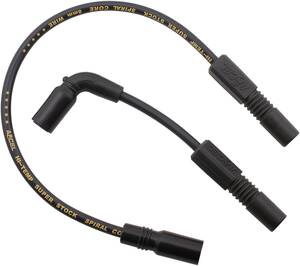 ACCEL szikra gyújtógyertya bowden SPIRAL core szett 8MM fekete Gyújtókábel, gyertyapipa