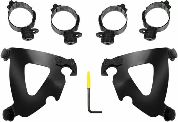 Memphis shades hd MEB2043 Road Warrior Trigger-Lock Mount készlet Szélvédő és karosszéria rögzítő alkatrész 0