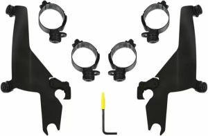 Memphis shades hd MEB2047 Sportshield trigger-zár teljes Mount Kit Szélvédő és karosszéria rögzítő alkatrész