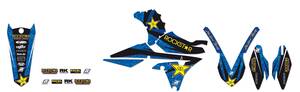 Blackbird racing ROCKSTAR ENERGY grafika készlet BLUE/BLACK/YELLOW Matrica