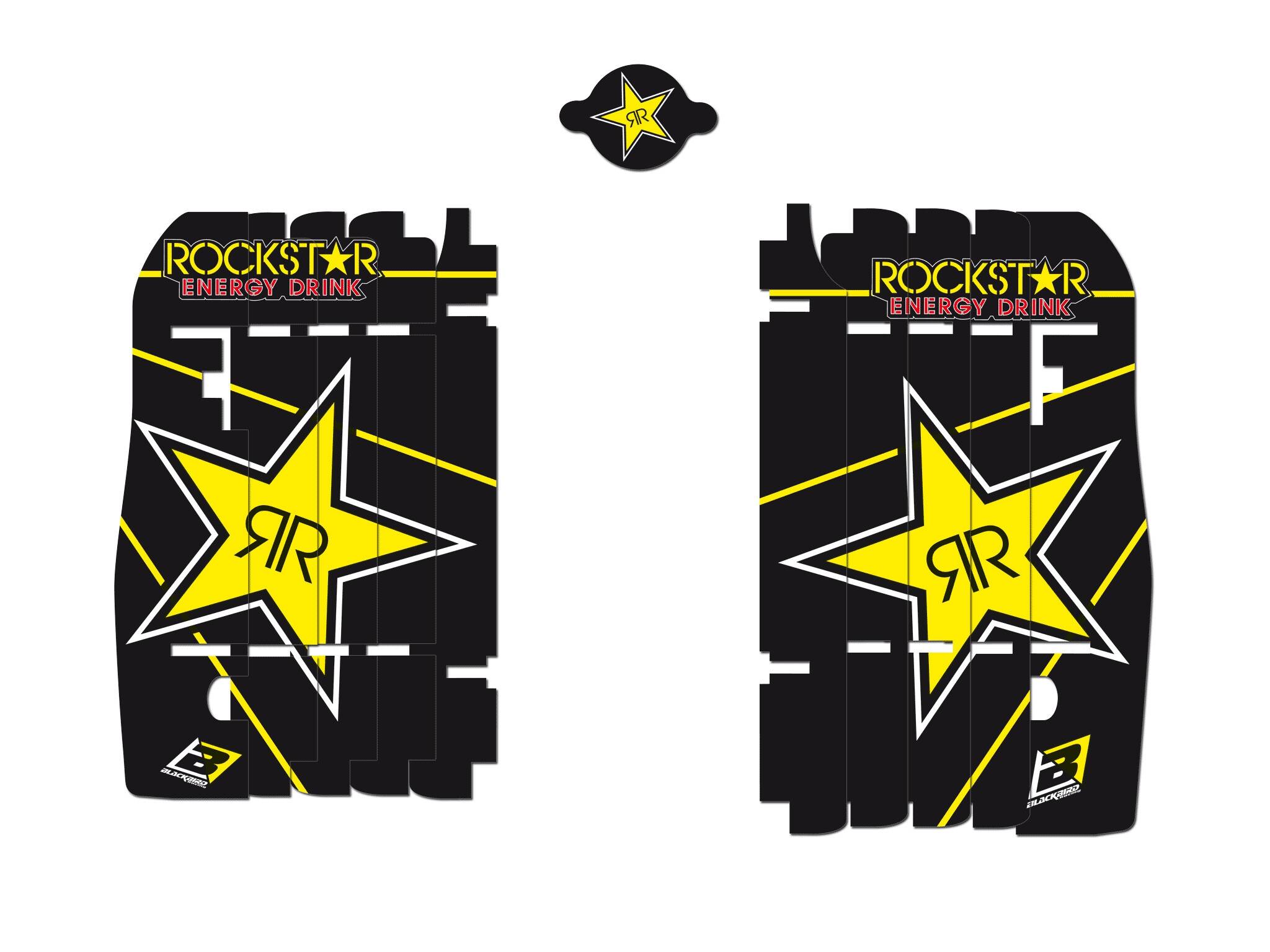 Blackbird racing ROCKSTAR ENERGY radiátor LOUVER matricák Matrica 0