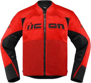 Icon dzseki CONTRA 2 piros MD Motoros kabát
