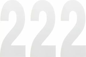 Factory effex 02-4482 Standard számok Matricák és kiállító állványok