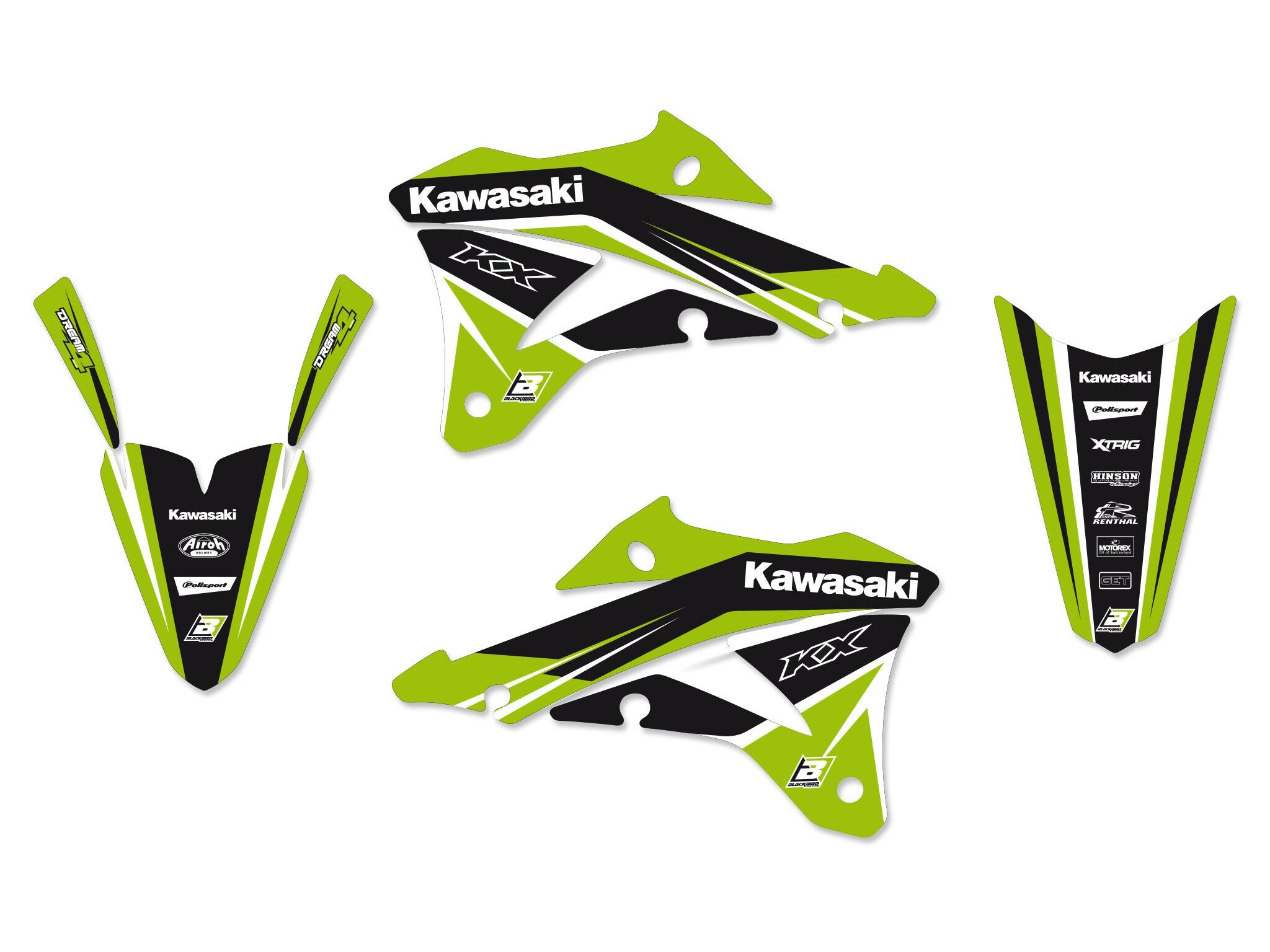 Blackbird racing grafika készlet DR4 KX85 14-19 Matrica 0