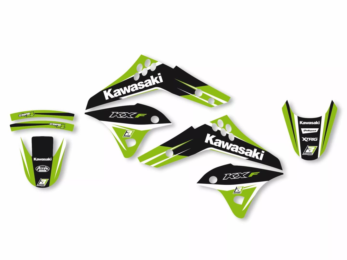 Blackbird racing 2416N Dream 4 grafikus készlet Matrica 0