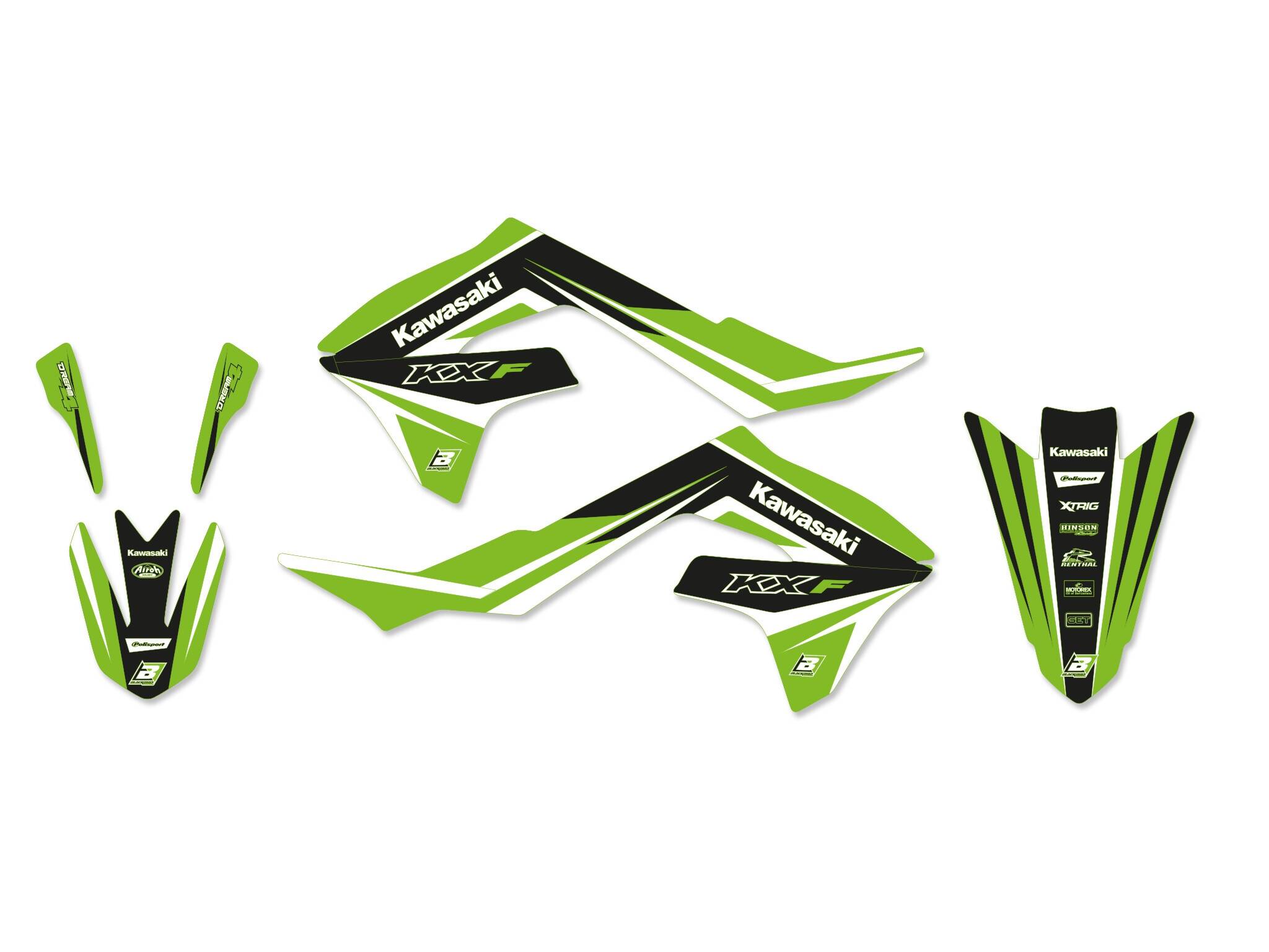 Blackbird racing grafika készlet DR4 KXF450 19 Matrica 0