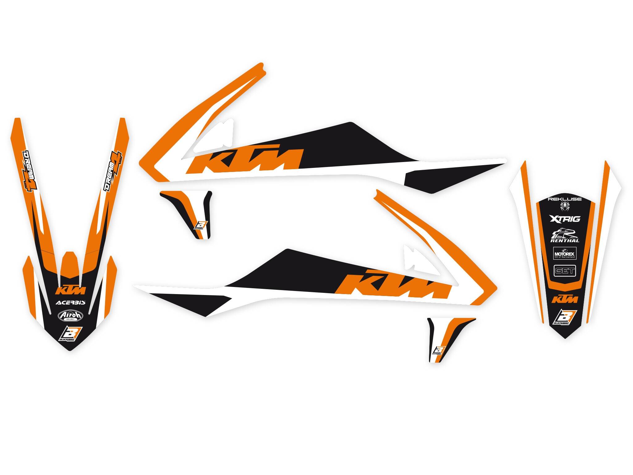 Blackbird racing grafika készlet DR4 SX85 18-19 Matrica 0