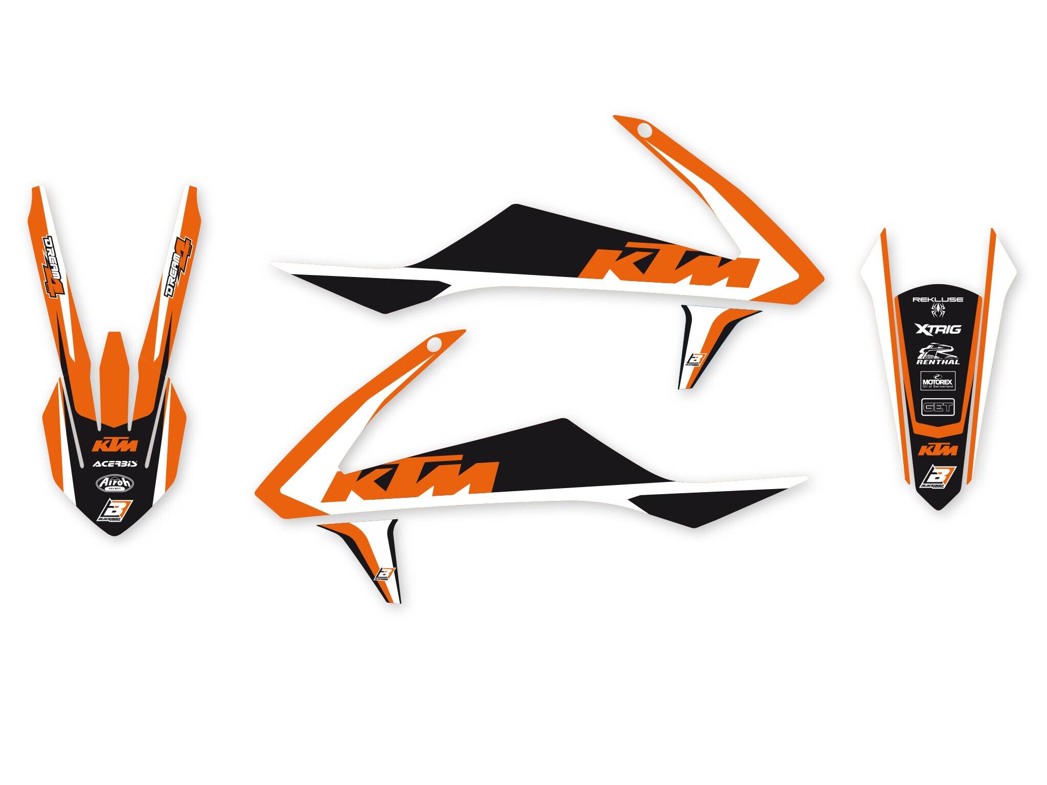 Blackbird racing grafika készlet DR4 KTM 16-18 Matrica 0