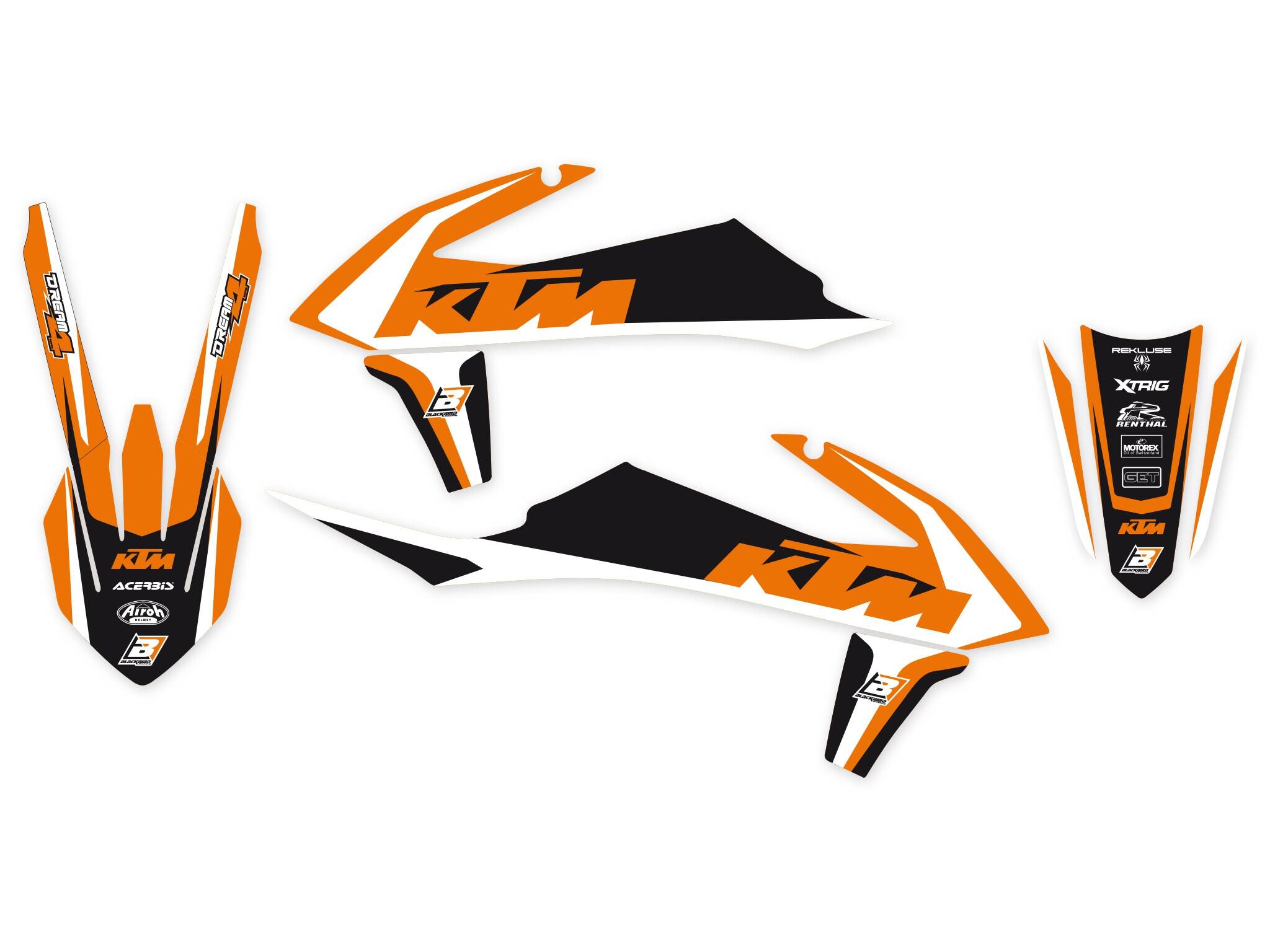 Blackbird racing grafika készlet DR4 KTM 19- Matrica 0