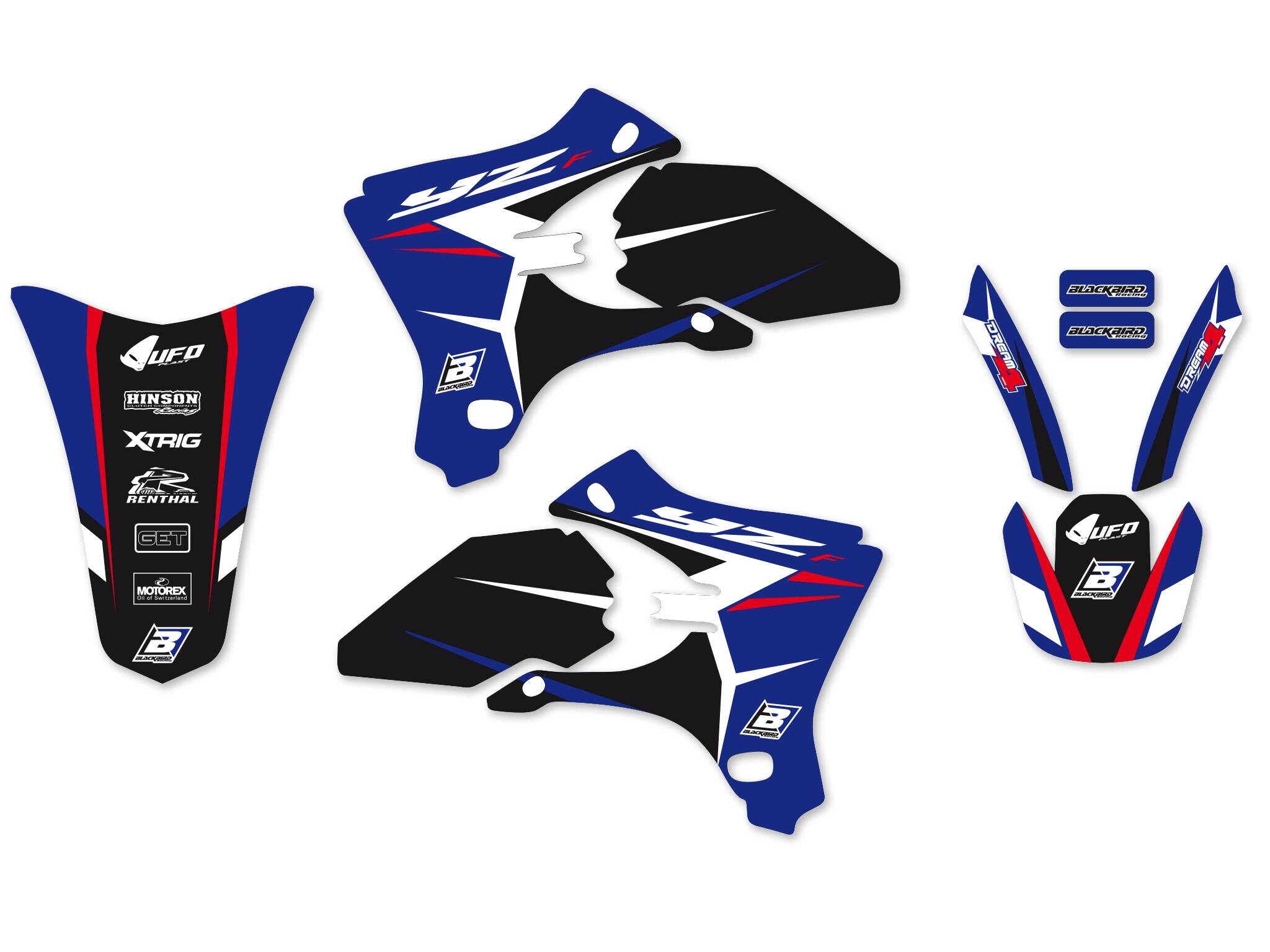 Blackbird racing grafika készlet DR4 YZF 03-05 Matrica 0