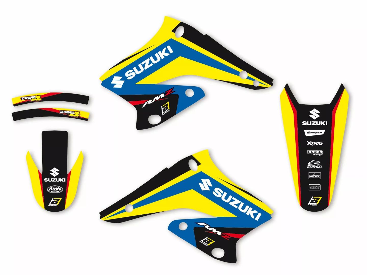 Blackbird racing 2317n Dream 4 grafikus készlet Matrica 0