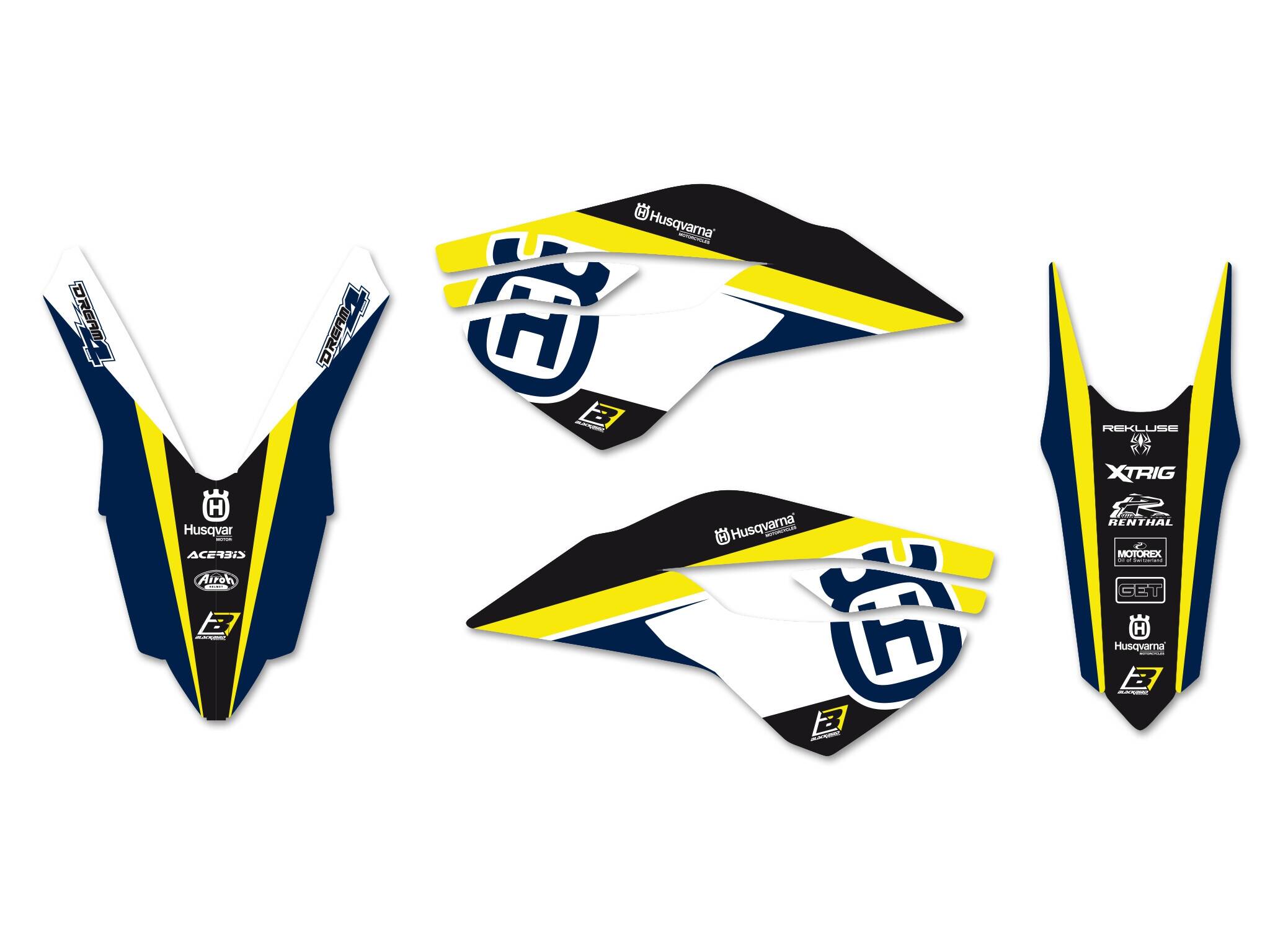 Blackbird racing grafika készlet WITH ülés takaró FC/TC 14-15 Matrica 0