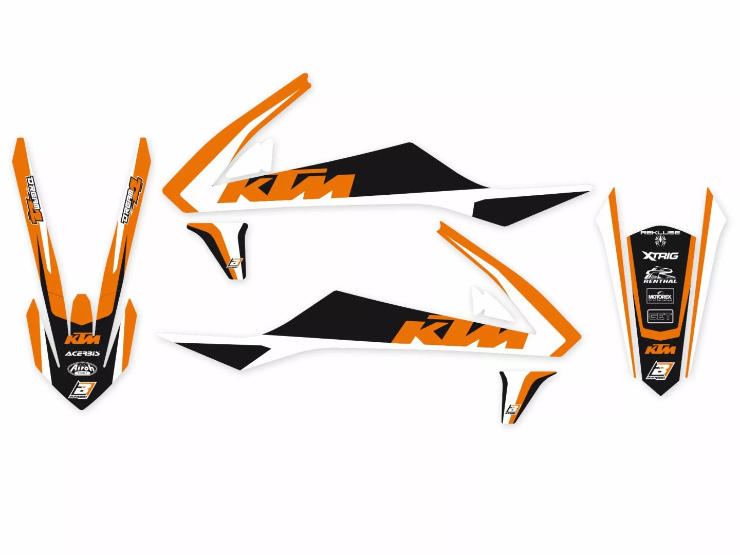 Blackbird racing 8545N grafikus készlet ülésborítással Matrica 0