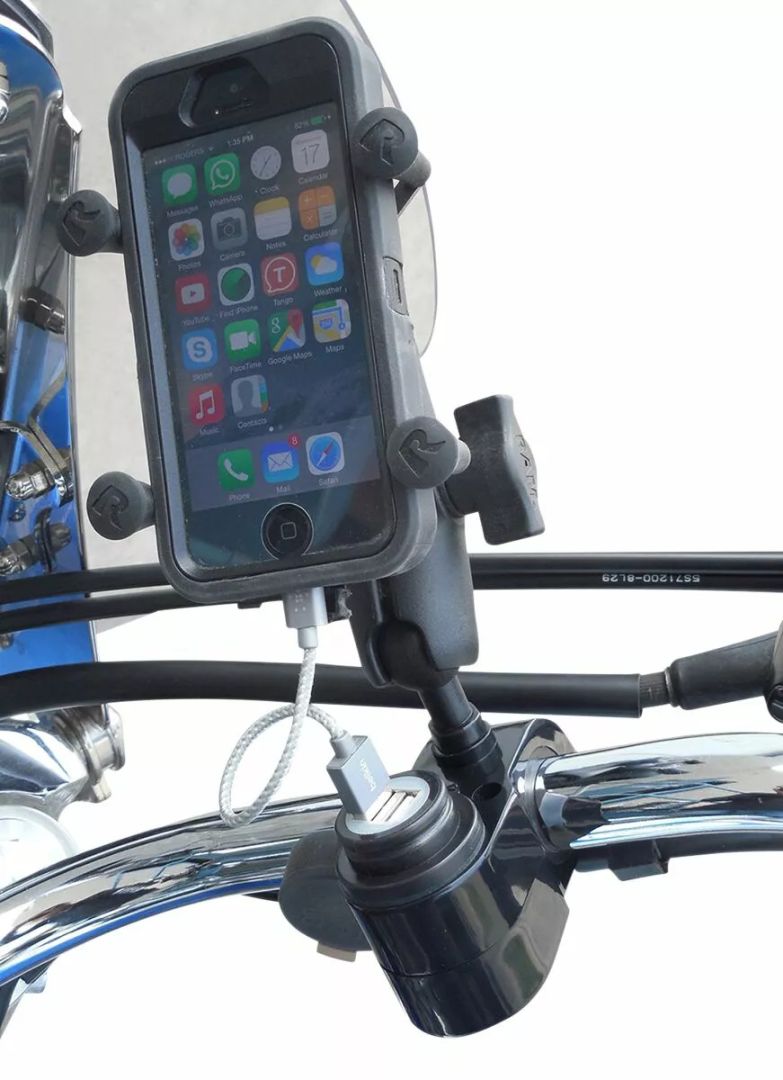 Gears canada 100366-1 kettős USB-portos töltő 1" Ball Mount Csatlakozó, vezeték, kapcsoló H&A 2